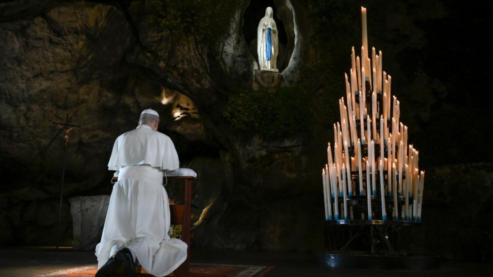leon xiv lourdes preghiera
